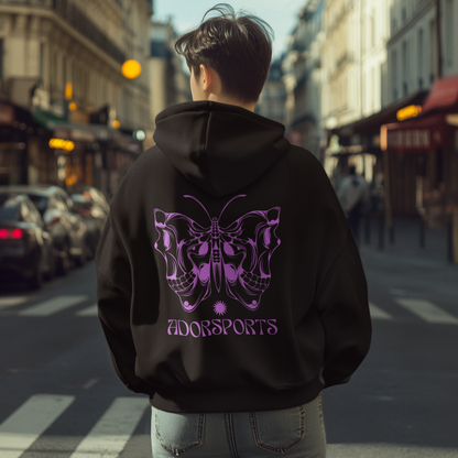 Butterfly Skull Oversized Hoodie