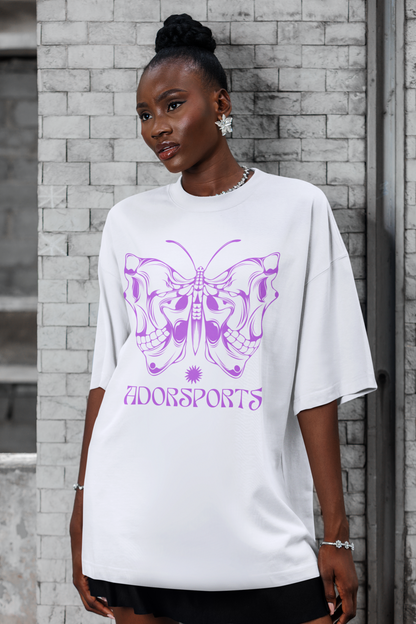 Butterfly Skull Oversized Shirt